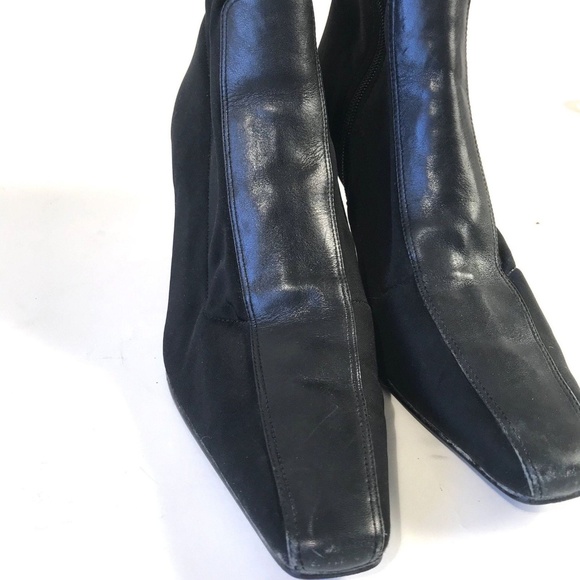 Bandolino Womens Boots Black Two Toned Pointed toe - Picture 5 of 8